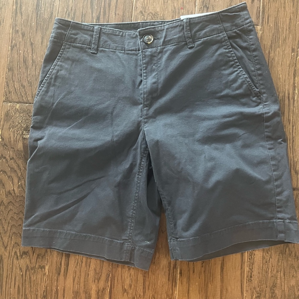 LOFT Light Navy Flat Front Shorts Size 4
